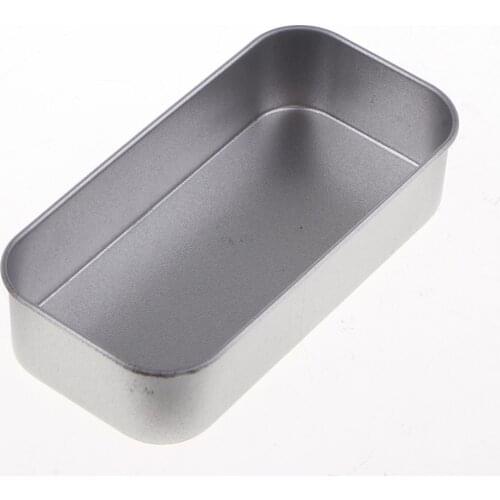 Metal Rectangular Slide Cover Lid Aluminium Box Tin Case Container Portable