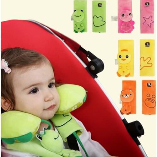 Cartoon Baby Safety Strap Car Styling Seat Belt Cover Auto Seat Belt Protector Shoulder Pads Kids Shoulder Harness Cushion Pads