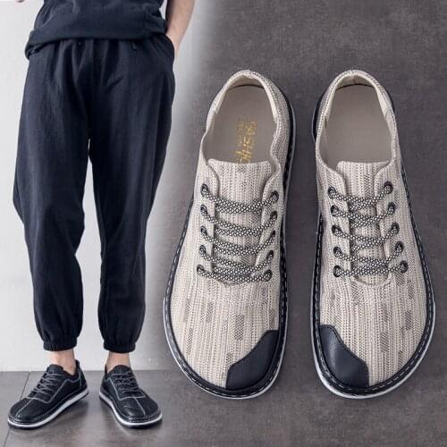Mens Shoes Spring And Autumn New Flat-Bottom All-Match Casual Shoes Fashionable And Comfortable Canvas Sneakers