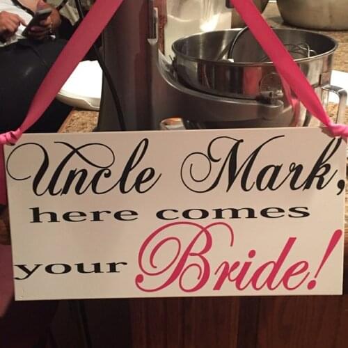 Custom Gold wedding sign Wedding signs Here comes your Bride Sign, Ring bearer sign Flower girl sign Wedding decor photo props