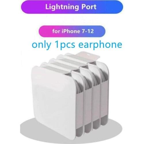 No need to connect bluetooth For phone In-Ear Stereo Earbuds With Mic Wire Earphone Lightning Headphone Volume Control