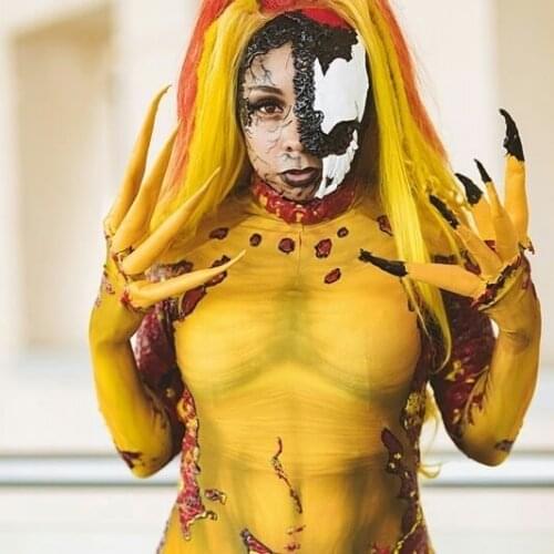 Newest Symbiote Spawns Supervillain Costume Custom 3D Print Spandex Jumpsuit Cosplay Zentai Bodysuit Halloween Costume