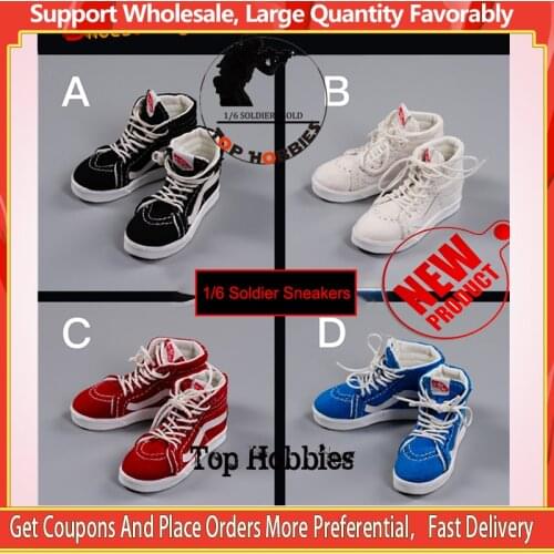 Shoe Kings SK008 1/6 scale Male Classic Canvas Casual Sneakers Shoes For 12Inch Action Figure Body DIY Accessories Toy Gift