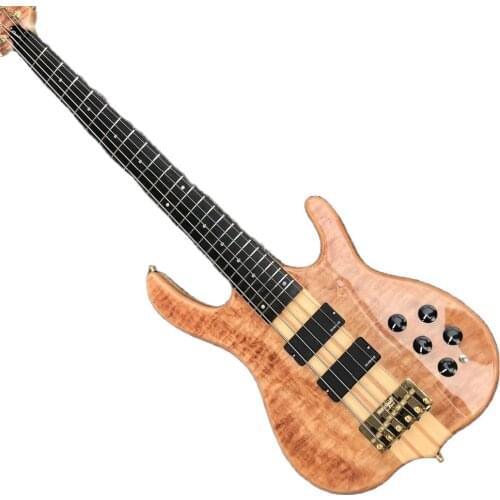 OEM. Exclusive Manufacturing. Ebony Fingerboard 9V Active Pickup Electric Bass Guitar. Free Delivery