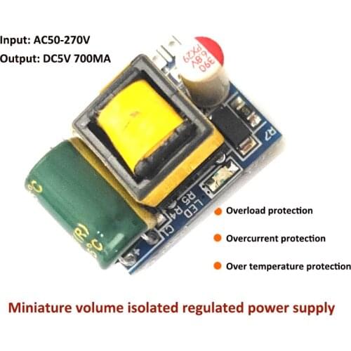 Precision 5V700mA 3.5W Isolating Switching Power Supply Module AC DC Buck Module 220 to 5V Power Supply