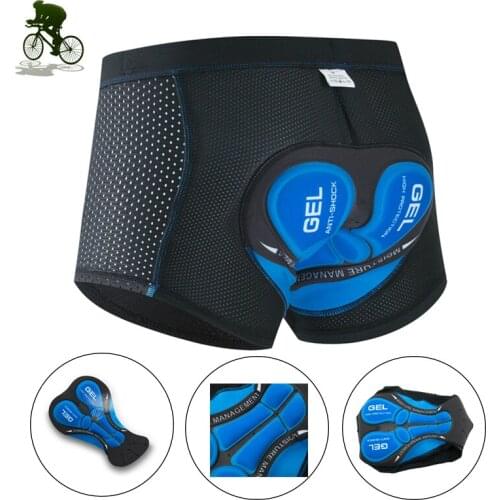 Professional Men Cycling Underwear Breathable Upgrade 5D Gel Sponge Pad Shockproof Road Mountain Bike Downhill Mtb Bicycle Short