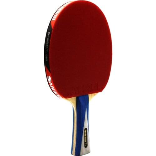 Sanwei Professional Star Level Table Tennis Racket With Double Face Pimples In Rubber ITTF Approved High Quality Ping Pong Bats