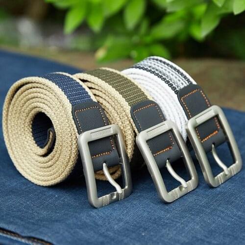 Youth Extra Long Plus Size Belt Mens Canvas Korean Style Casual Belt Extra Long Belt