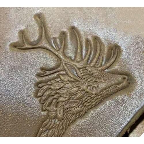 Hand-work unique design elk pattern leather working tools carving punches stamp craft tools