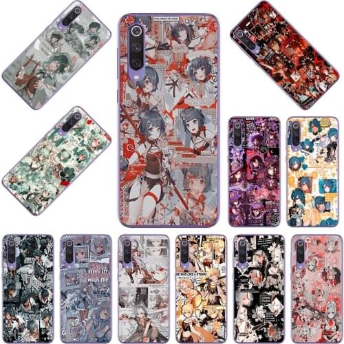 Genshin Impact Silicone Phone Case for Xiaomi Mi CC9 11i 10i 9 8 A3 A2 6X F1 Mix2 Max2 Black Shark 3 A1 5X Clear Soft Back Cover