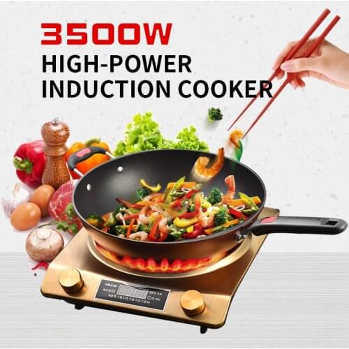 Concave induction cooker household 3500w high-power stir-fry hot pot battery stove special price 220V
