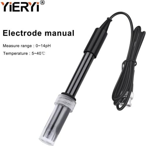 Yieryi Pen Type PH Electrode Sensor BNC Connector Probe Pool Water Factory Industry Experiment Laboratory pH Composite Electrode