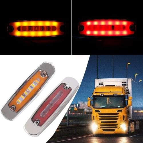 10pcs LED Truck Waterproof Side Marker Light Side Light Turn Signal Light Van Caravan Lorry Trailer Clearance Light