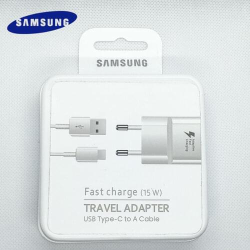 15W Samsung Adaptive Fast Charger Adapter 15W AFC USB 3.0 Type C Data Cable For Galaxy S8 S9 S10 Note 8 9 10 A30 A50 A70 A90 A80