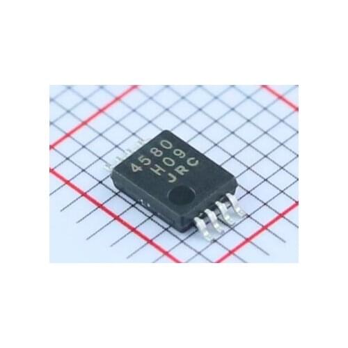 5pcs/lot NJM4580V-TE2 NJM4580V NJM4580 4580 MSOP-8 In Stock