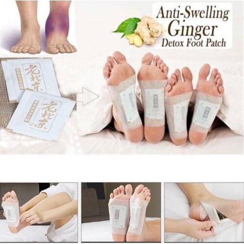50 Pcs Anti-Inflammation Swelling Ginger Foot Patch Organic Herbal Detox Pads Dropshipping DFA