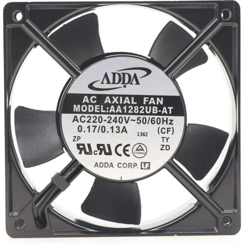 ADDA AA1282UB-AT 120*120*38mm 2400rpm 0.28A 115/50V AC Axial Cooling Fan