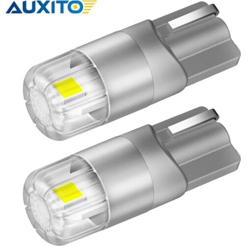 AUXITO 2Pcs T10 W5W Led Bulb 3030SMD Auto Number License Plate Light Lamp No Error For Hyundai Tucson Honda Civic Nissan Toyota