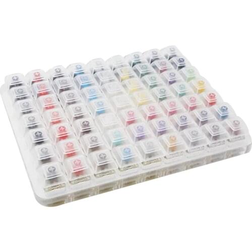 Large Switch Tester Switch Testing Tool With 63 Switches Acrylic Base For Mechanical Keyboard Gateron Cherry Switch