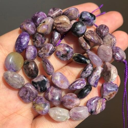 8-10mm Natural Charoite Stone Beads Rondelle Loose Spacer Beads For Accessories Jewellery Making Bracelet 15 Inch