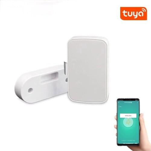 Tuya APP Bluetooth Remote Control Cabinet Drawer Lock Invisible Keyless Hidden Electrics Wifi Lock Security Phone Control Lock