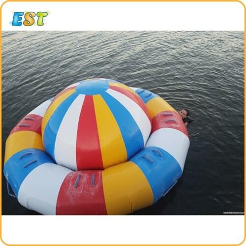 New design 6 seats sea sport toys inflatable towable water sports disco / rotating boat / flying boat
