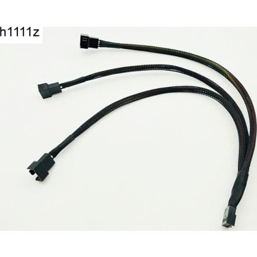 4Pin Splitter Cable 1 to 3 PWM 4P Female to 3/4 Pin PWM Fan Adapter for Computer Case Fan CPU Fan Mining Cooling Fans Hub Cable