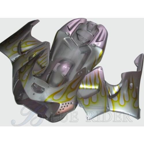 Motorcycle Fairing Kits For HONDA CBR900RR 919 98 99 Fairing Parts ABS Plastic CBR919RR 1998 1999 Yellow Grey Frames Fittings