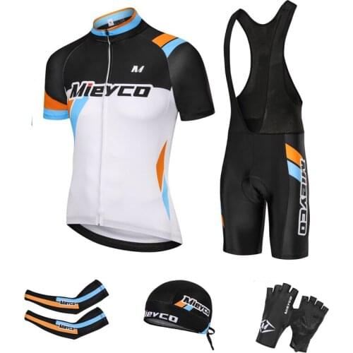 Men Cycling Jerseys Sets Mieyco Brand New Arrival Bikes Clothes Fashion Summer Short Sleeve Cycle Clothing Ropa Ciclismo Gloves