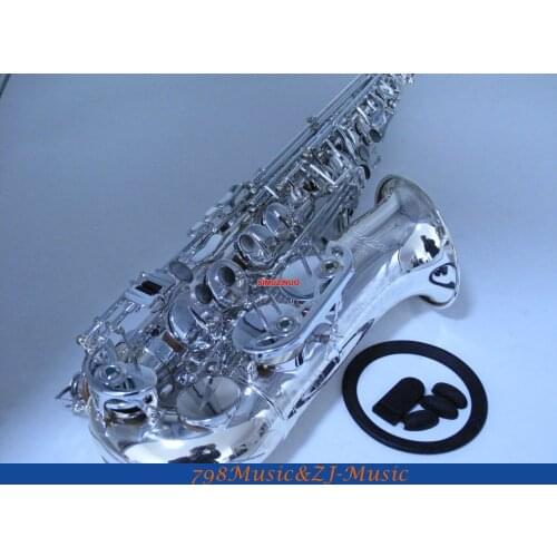 LORICO-501S ALTO SAXOPHONE Silver Plated Eb Alto Saxophone High F# FREE LORICO ACCESSORY