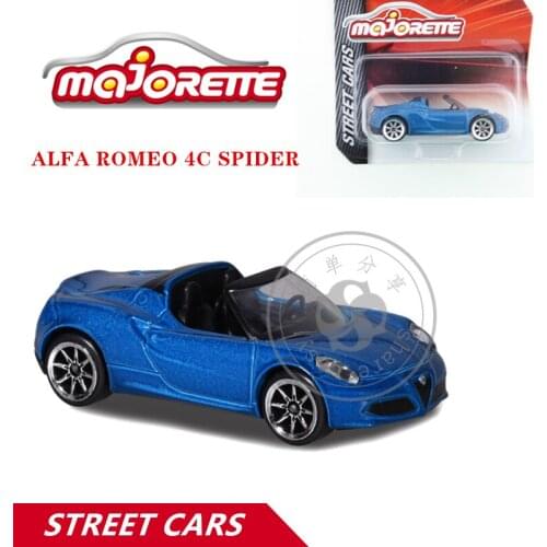 Majorette 1/64 Street Cars Series Cars ALFA ROMEO 4C SPIDER Hot Pop Kids Toys Motor Vehicle Diecast Metal Model