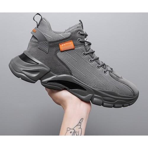 Mens Shoes Spring 2021 Trendy Sports Casual Borad Shoes Versatile Summer Breathable Sneakers Running Daddy Tide Shoes