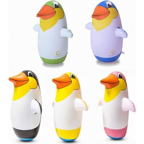 Inflatable Penguin Beach Pool Float Swimming Ring for Kids Adult Swimming Pool Toys Water Sports Penguin Tumbler for Children