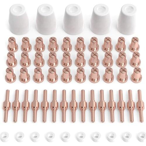 New-60 Pieces of Plasma Cutting Consumables for Cut40 50 Flashlight with Plasma Cutter PT31 LG40