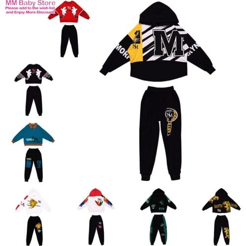 Autumn Clothing Set Boys Clothing Sport Suit Children Printed Hooded Suit Child Active Costume Suits Clothes For Boys Set Coat