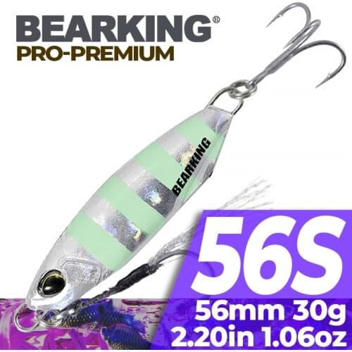 BEARKING 30g 40g Minnow Fishing Lure Hard Artificial Bait 3D Eyes Wobblers Crankbait Topwater Plastic Baits Fish Pesca
