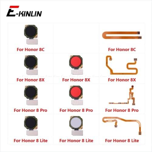 Touch ID Fingerprint Sensor Scanner Connector Flex Cable For HuaWei Honor 8X 8C 8 Pro Lite Back Home Return Button Key