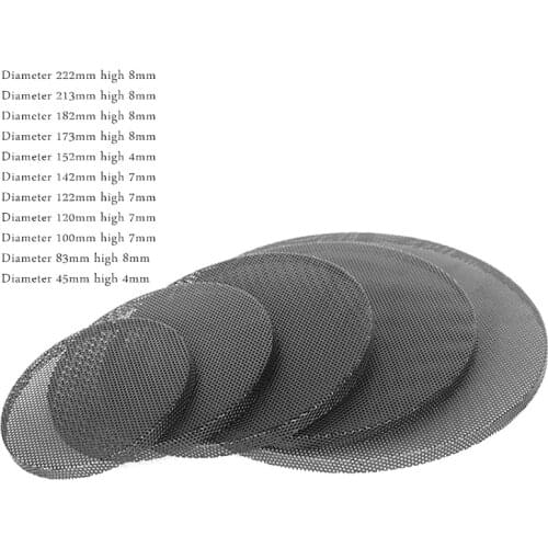 2Pcs For 1"/2"/2.5"/3"/3.5"/4"/5"/6"/8" inch Speaker Conversion Net Cover Car Audio- Decorative Circle Metal Mesh Grille L93B