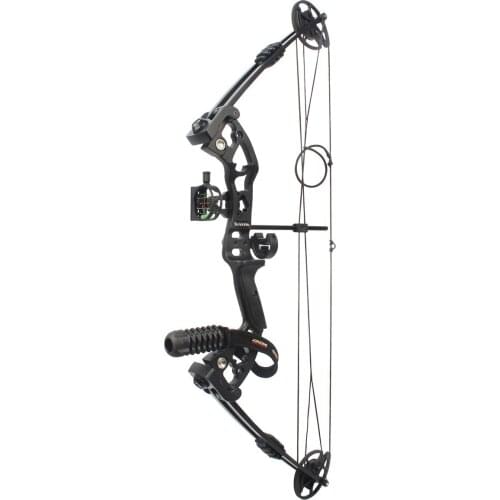 30-55 Lbs Compound Bow with Sight Brush Stabilizer D-Ring Wrist Ropes and Release Aid for Outdoor Archery