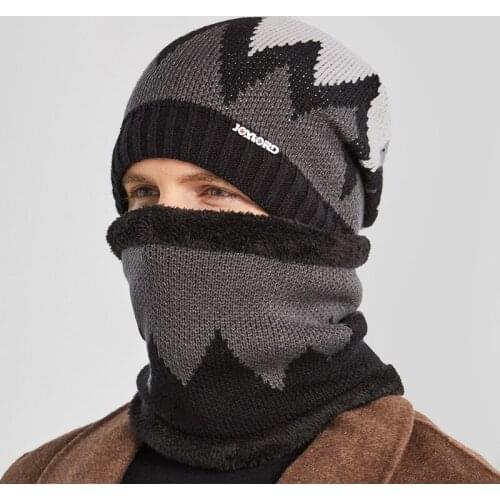 Outdoor Mens Winter Flame Knitted Woolen Hat Fashion All-match Warm Cycling Windproof Hat