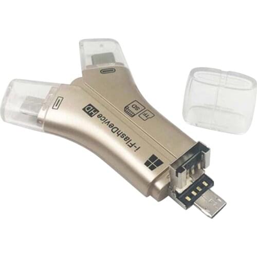 Versatile High Speed 4-in-1 SD Card Reader for All Devices Micro SD Memory Card Reader B99