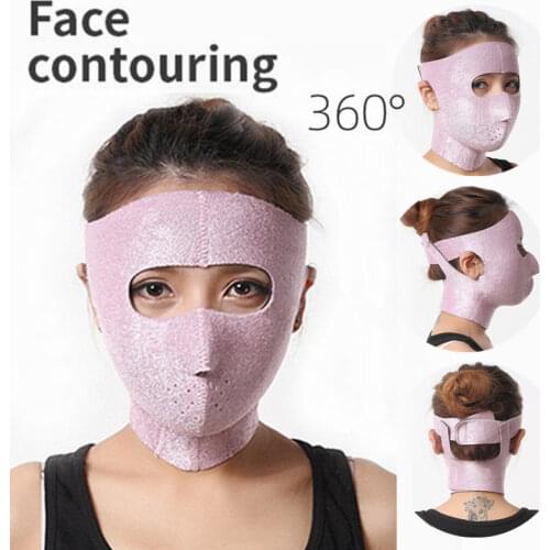 V Shape 3D Facial Slimming Mask Massage Relaxtion Thin Chin Strap Cheek Sauna Bandage Beauty Health Face Care Tool