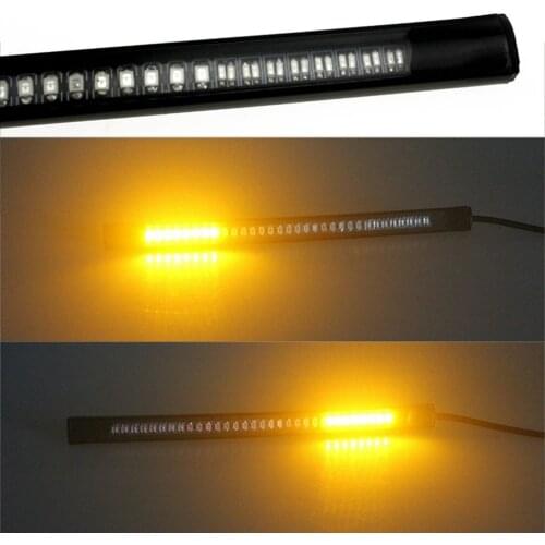 Waterproof Super Bright Flexible Strip Light Decoration 48 LED Light Signal Light Universal For Auto Car Motorcycle Truck