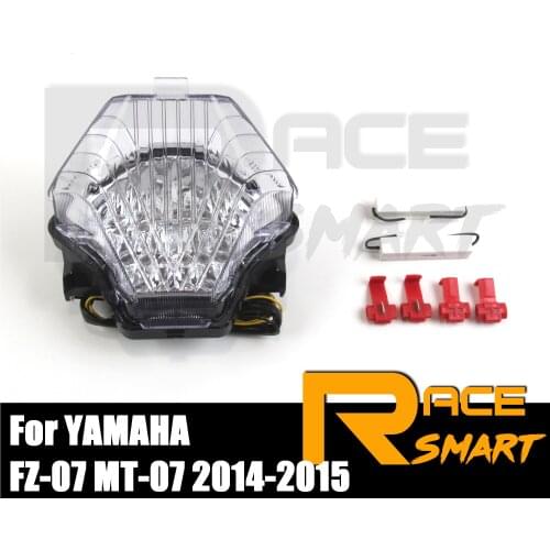 1 Set For YAMAHA MT07 FZ07 2014 2015 Motorcycle LED Turn Signals Brake Tail Light Taillight MT-07 FZ-07 MT FZ 07 14 15 Smoke New