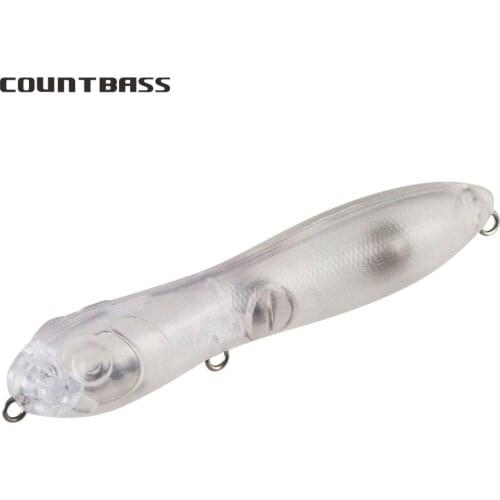 10pcs Countbass Blank Hard Lure 100mm, Topwater, Popper, Unpainted Fishing Bait, Wobblers, Free shipping