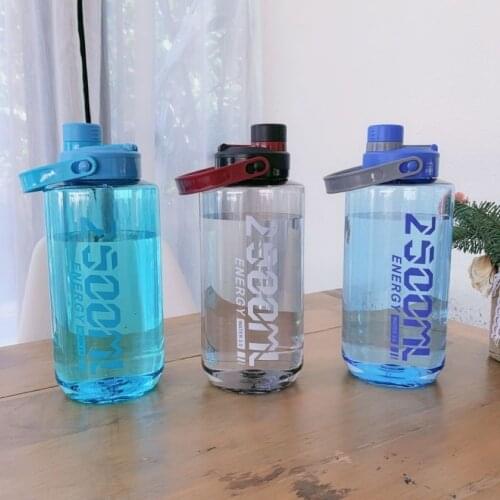 1500/2000/2500ml Large Capacity Portable Water Cup For Gym Sports Outdoor Travel Fitness Plastic Stylish And Simple Water Bottle