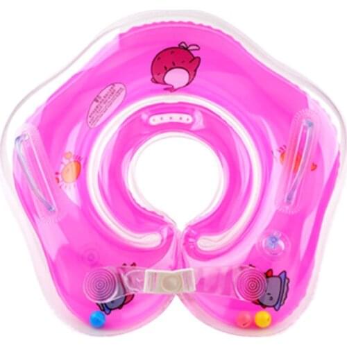 2020 Baby Swimming Rings Double-decked Safety Floating PVC Inflatable Pool Float with Handle