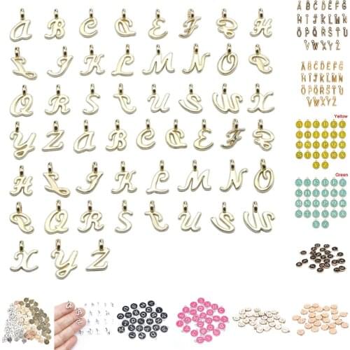 26pcs/lot Silver Mix Charm Bag DIY Bag Accessories DIY Bulk Lots Tibetan 26 Letter A-Z Pendants