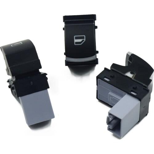 5ND959855 Chrome Power Window Switch For VW Volkswagen Eos Golf Jetta MK5 6 GTI PASSAT B6 CC Tiguan SEAT ALTEA IBIZA TOLEDO LEON