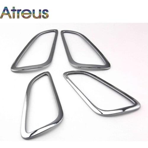 Atreus 1set For Ford Focus 3 Focus MK3 2012 2013 2014 Interior Doors Hand-clasping Decoration Ring Stickers Auto Accessories